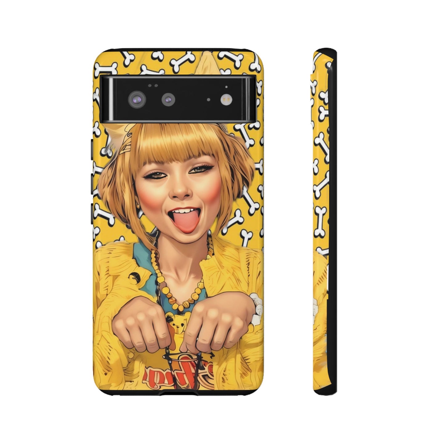 Begging Puppy Girl Tough Phone Case