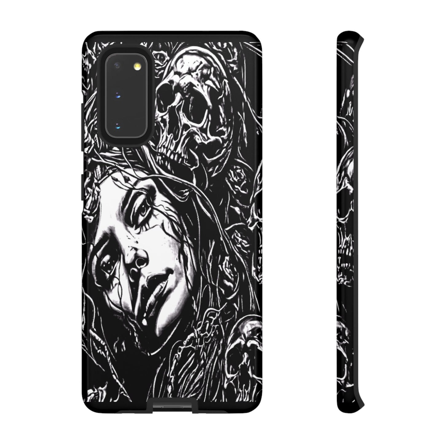 Woman And Roses Tough Phone Case