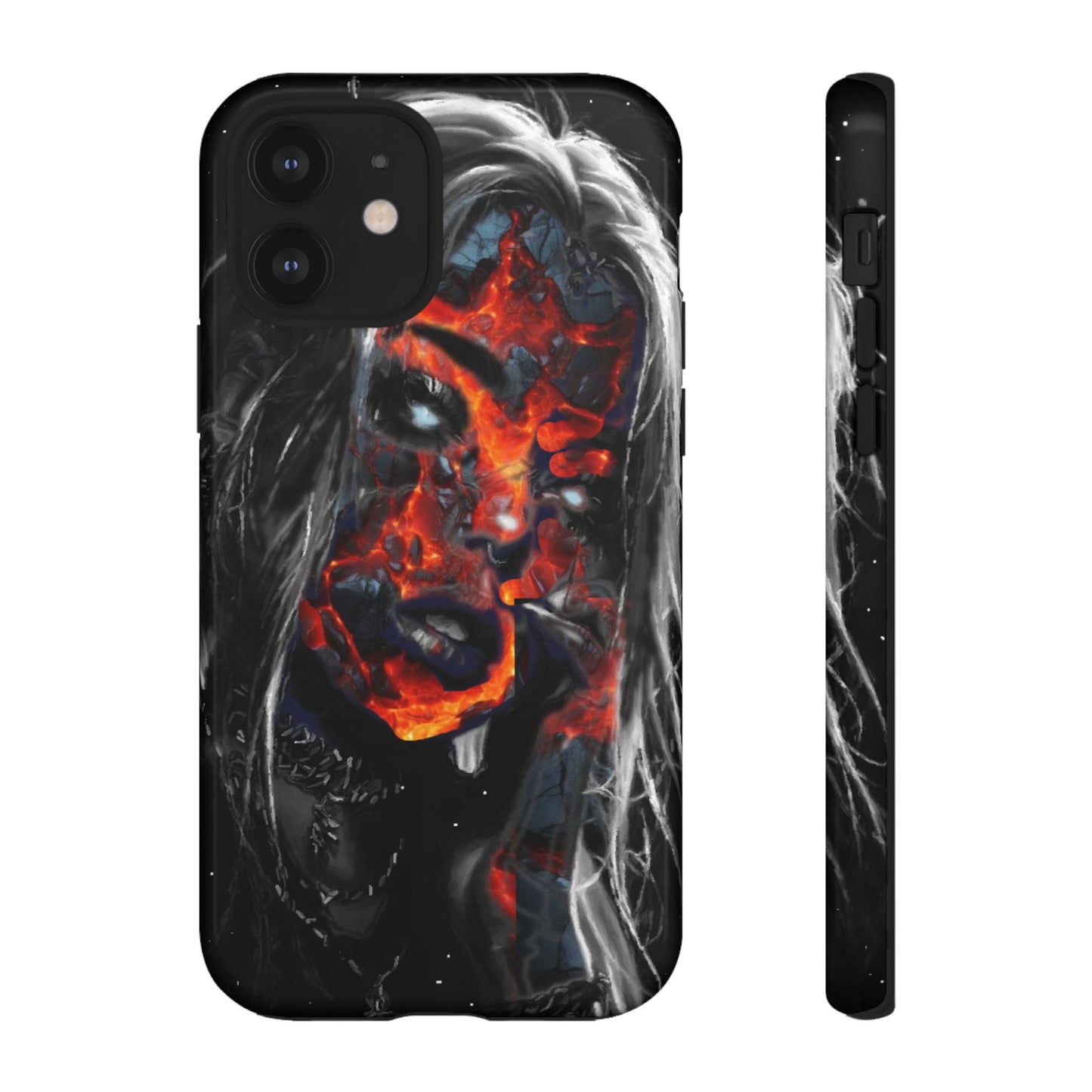 Lava Face Girl Tough Phone Case