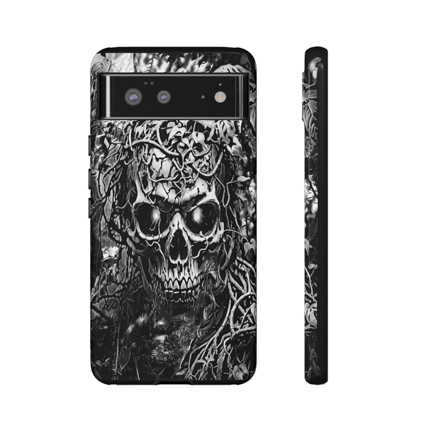 Crawling Vines Skull Tough Phone Case