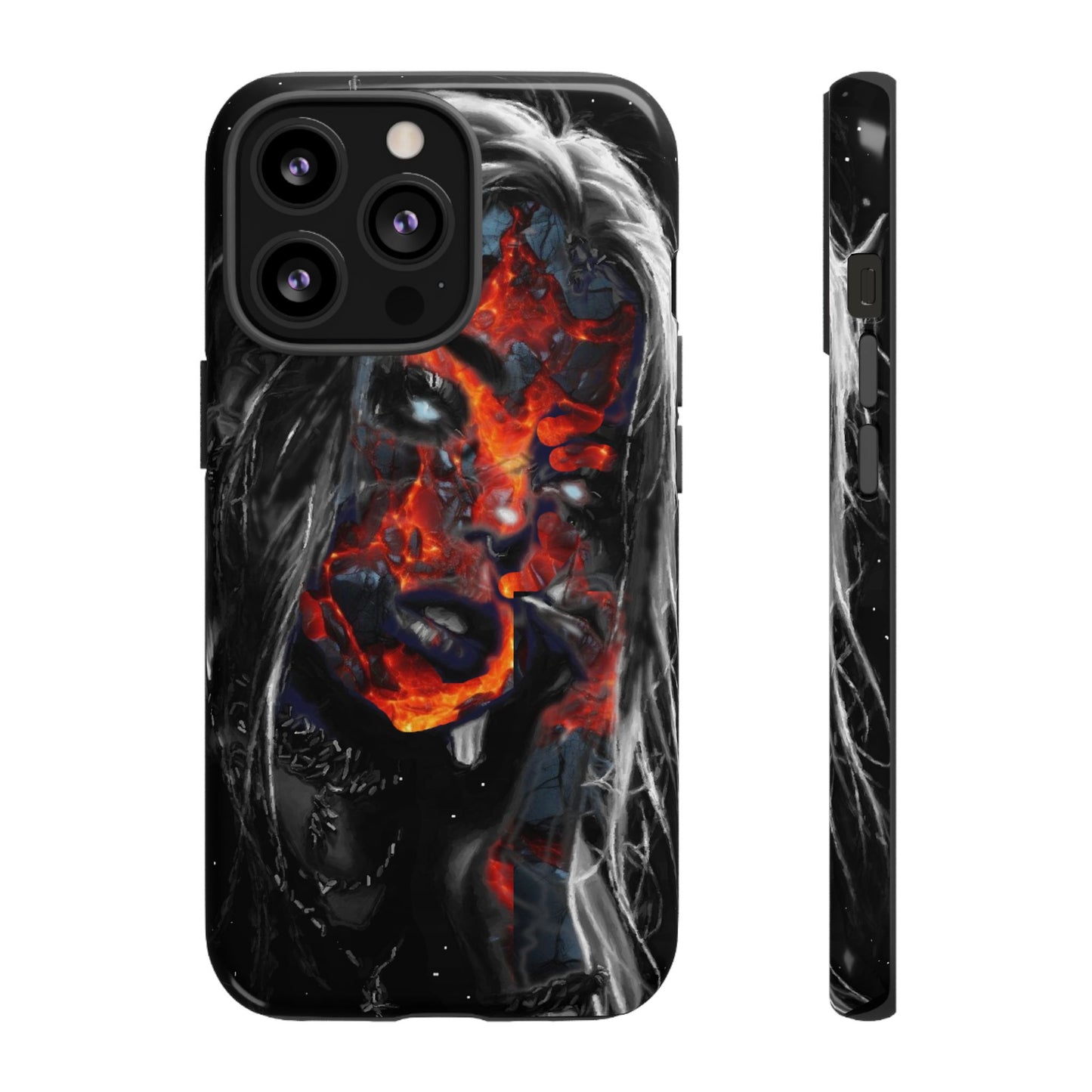 Lava Face Girl Tough Phone Case