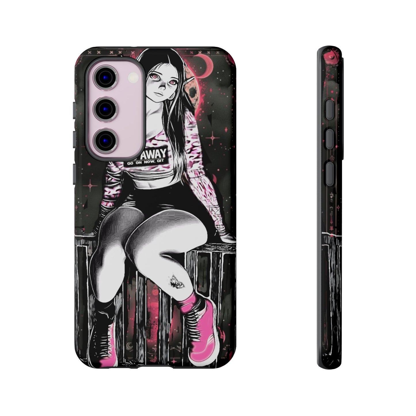 Go Away Girl Tough Phone Case