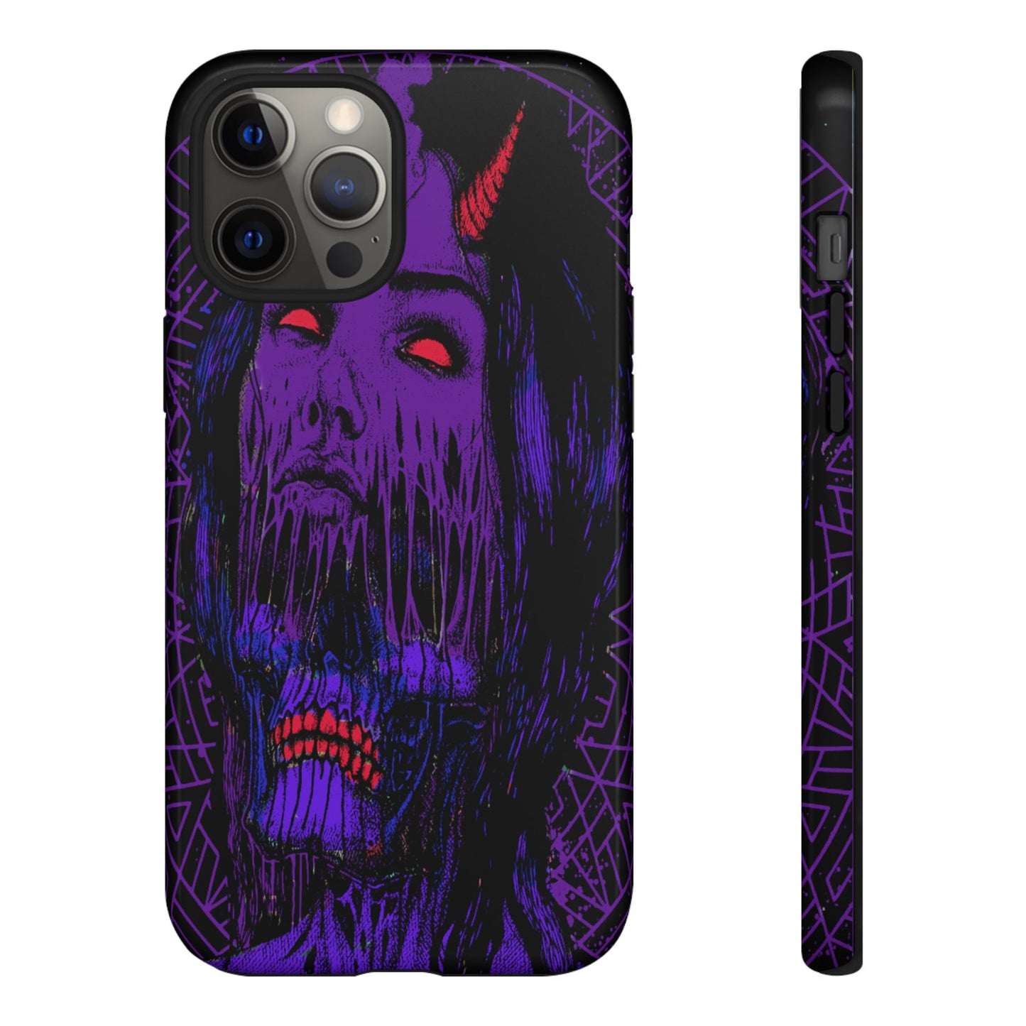 Melting Devil Girl Face Tough Phone Case