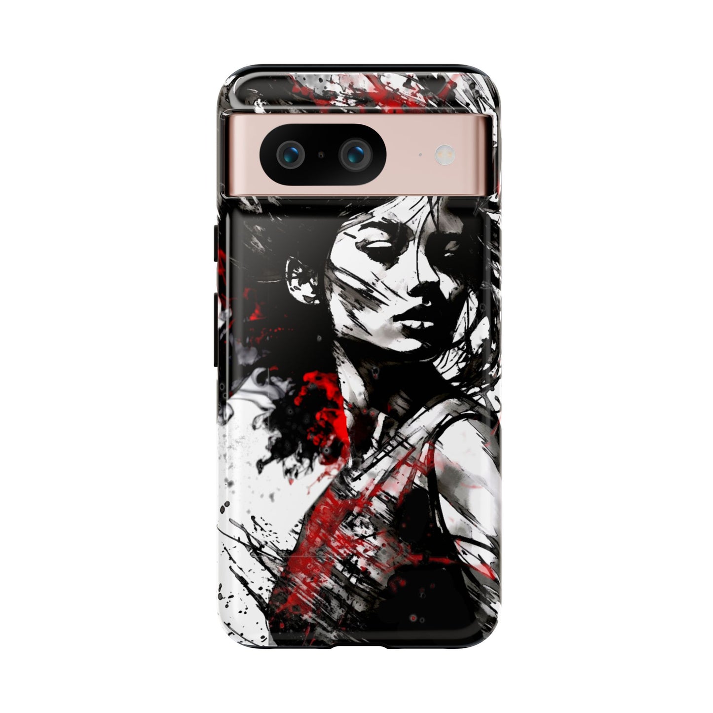 Paint Splatter Girl Tough Phone Case