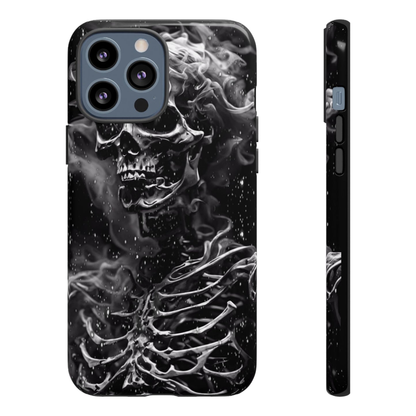 Skeleton On Fire Tough Phone Case