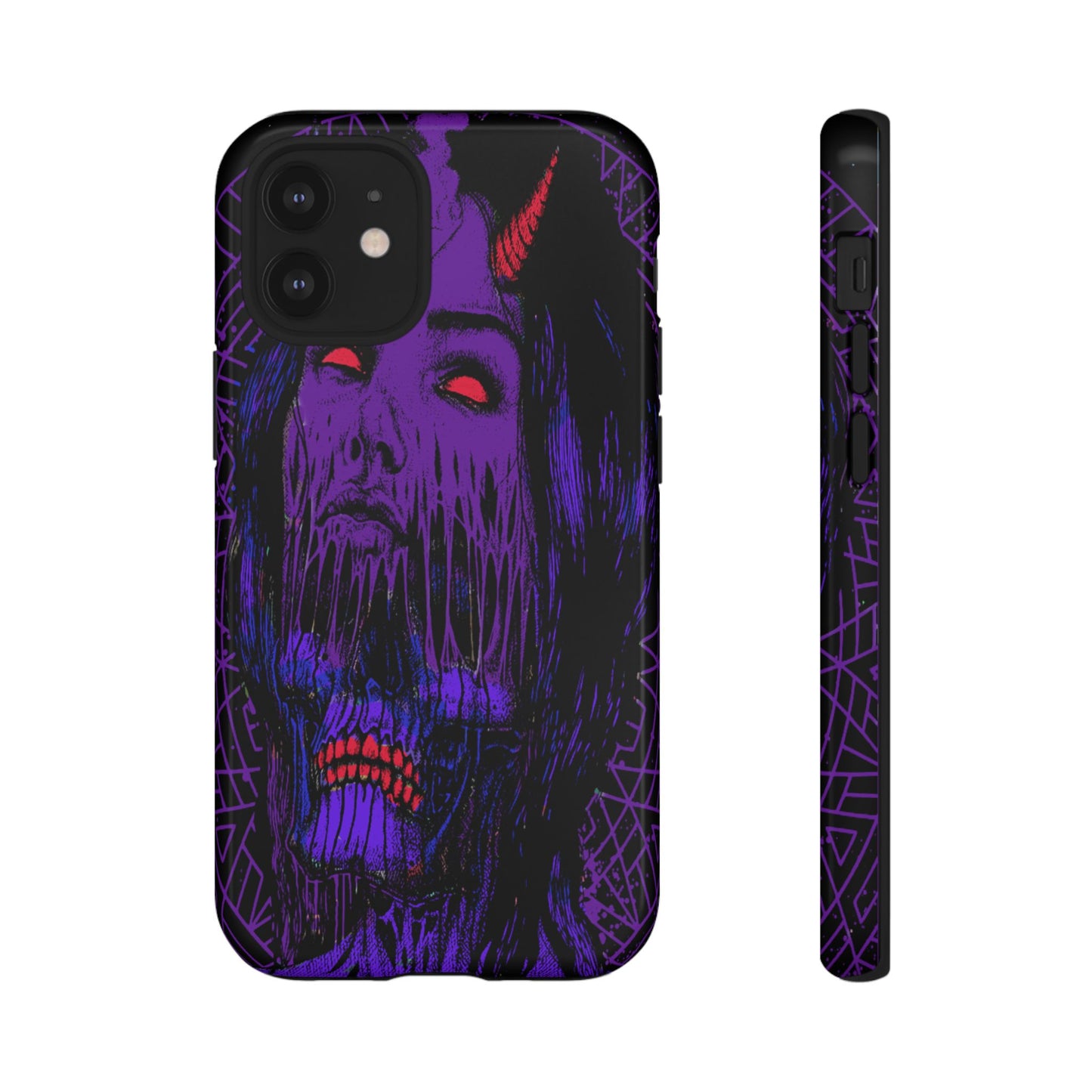 Melting Devil Girl Face Tough Phone Case