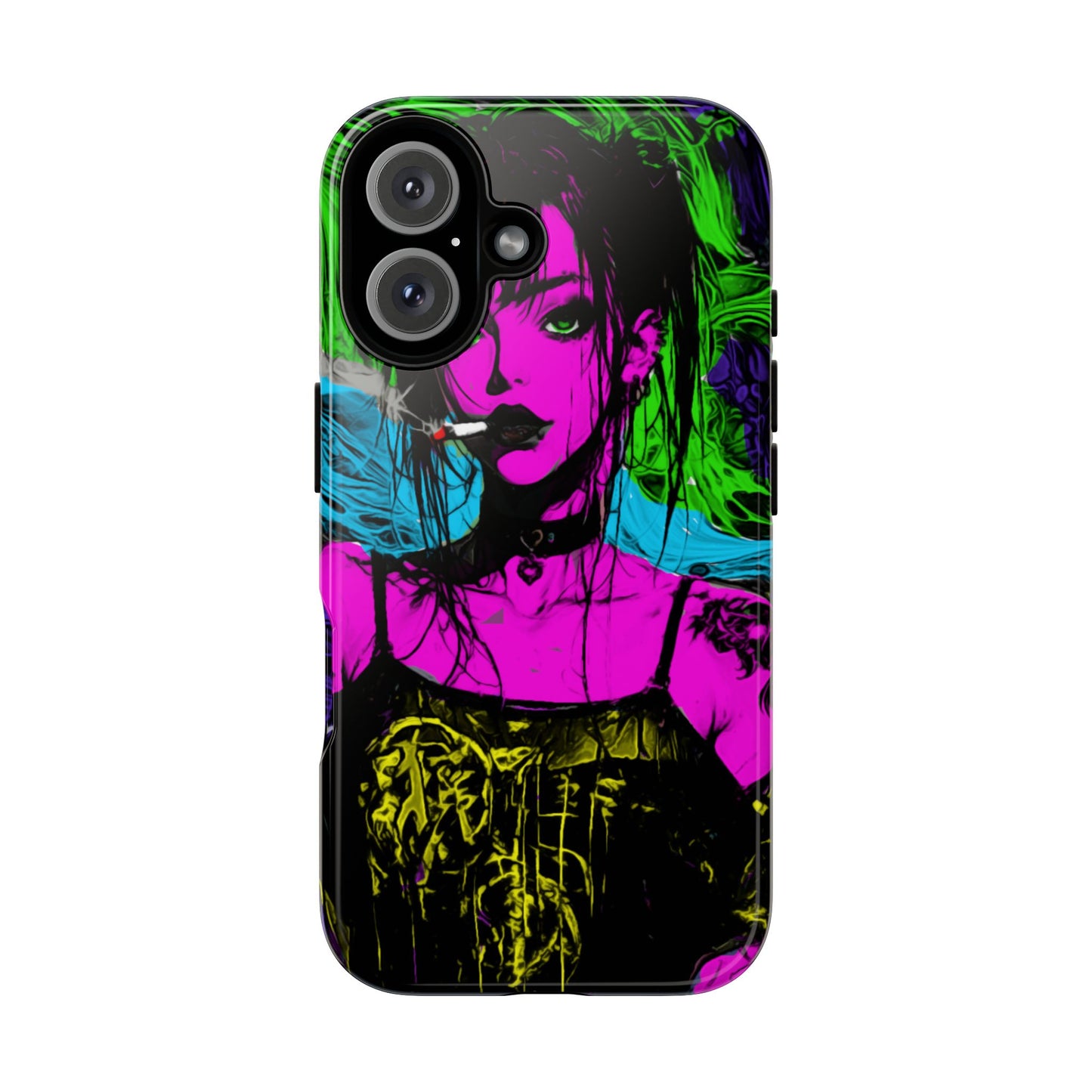 Smoking Girl Tough Phone Case