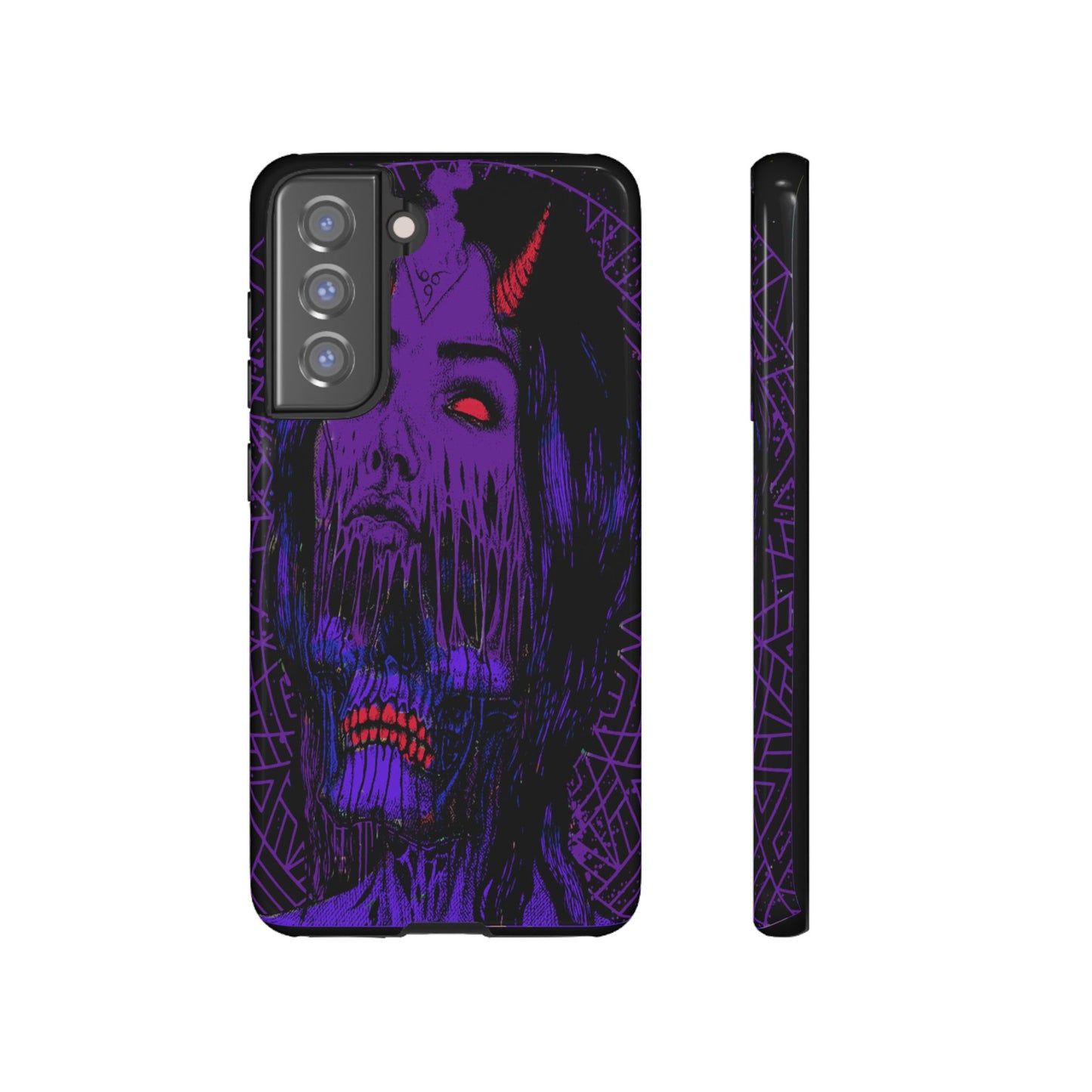 Melting Devil Girl Face Tough Phone Case