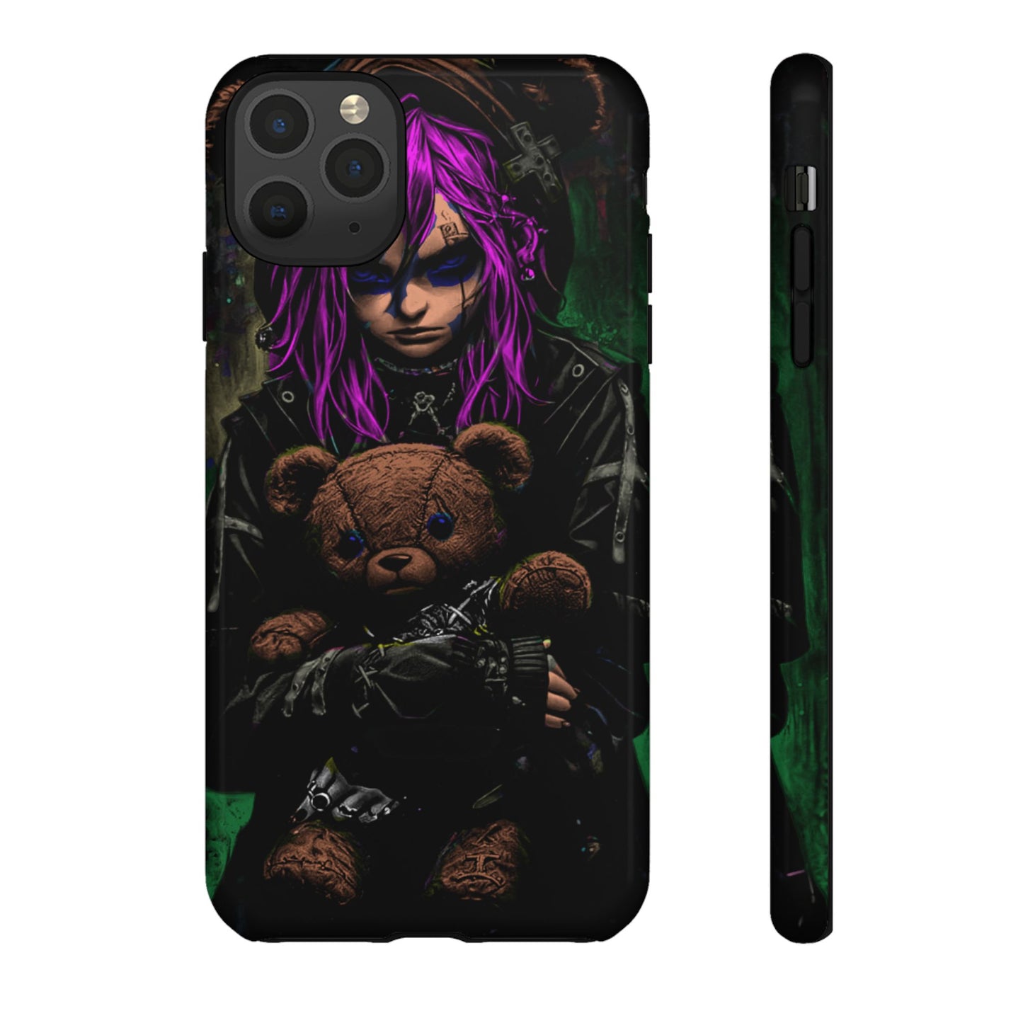 Girl And Teddy Tough Phone Case