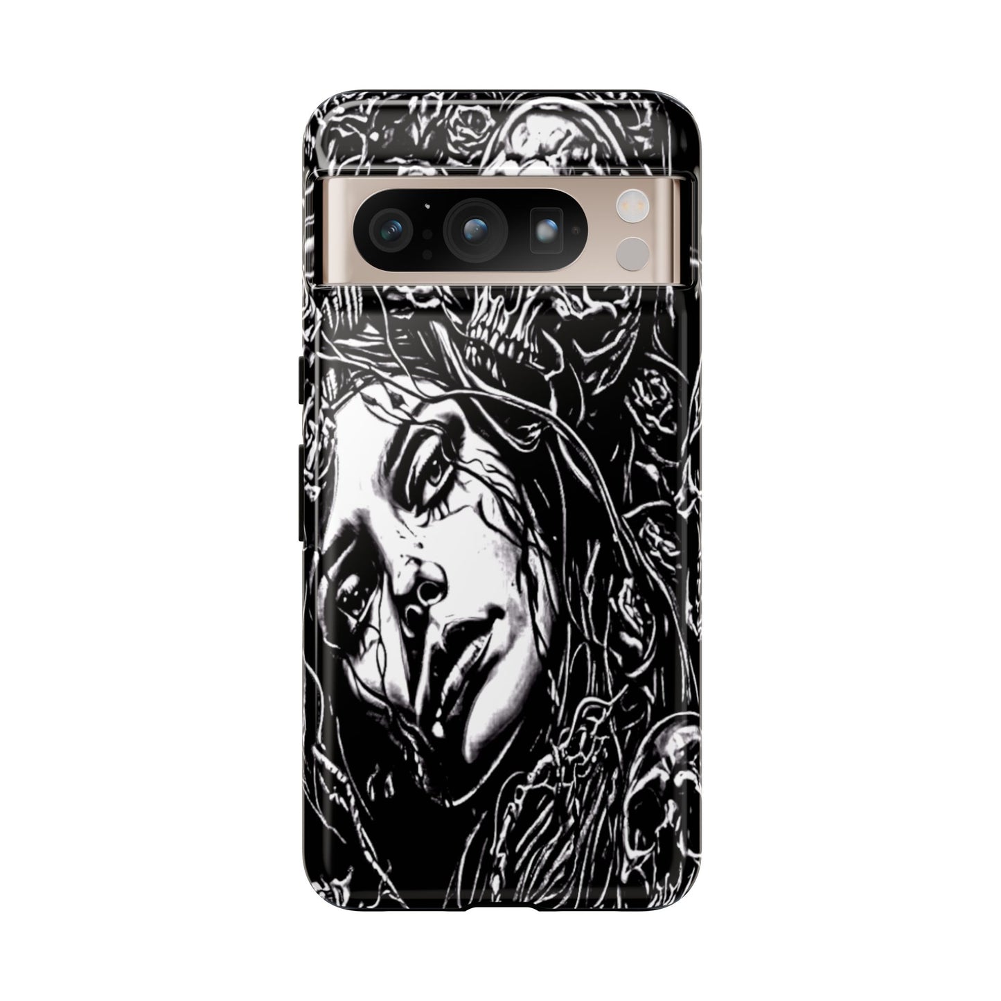 Woman And Roses Tough Phone Case