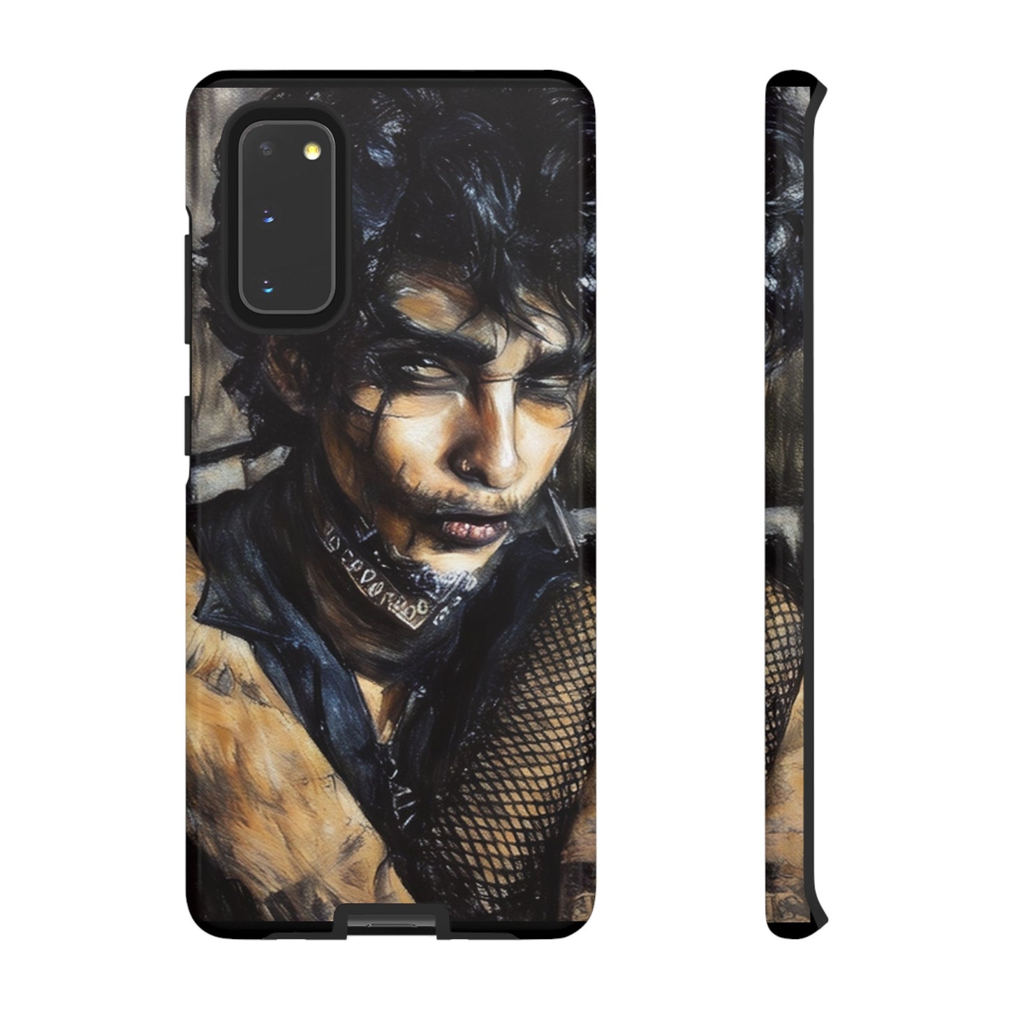 Serene Goth Boy Tough Phone Case