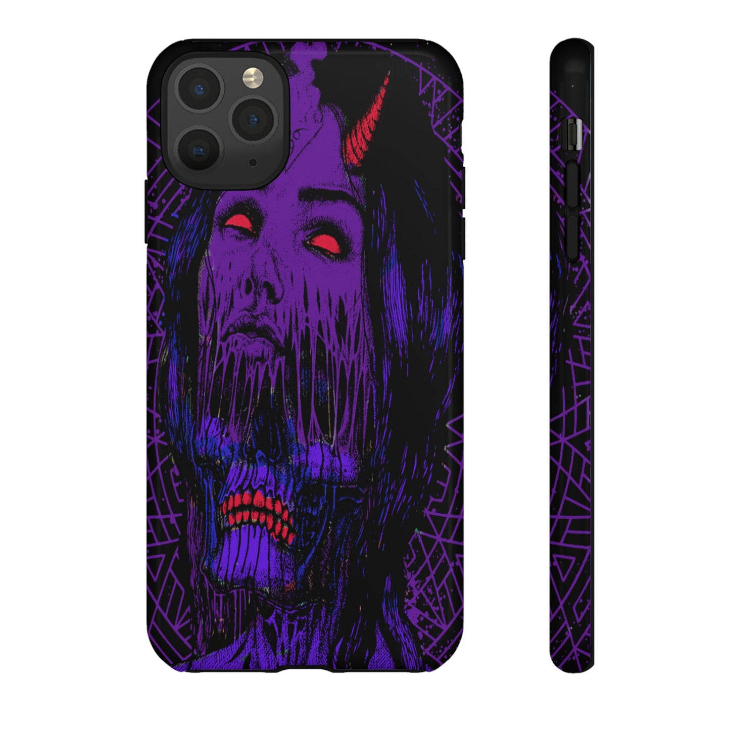 Melting Devil Girl Face Tough Phone Case