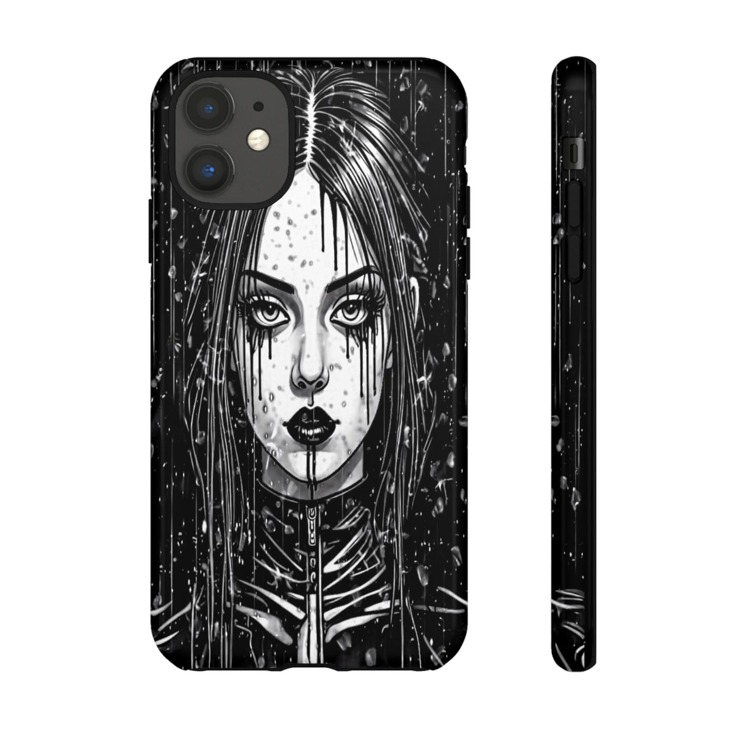 Mascara Goth Girl Tough Phone Case