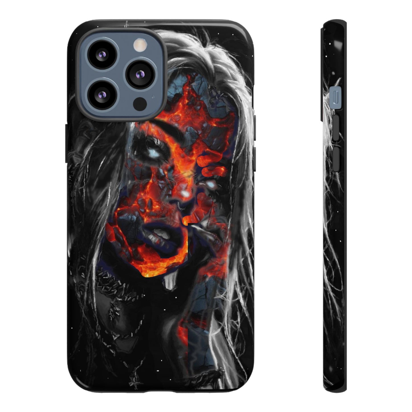 Lava Face Girl Tough Phone Case