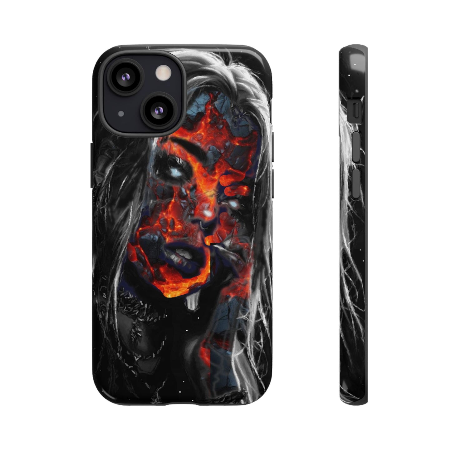 Lava Face Girl Tough Phone Case