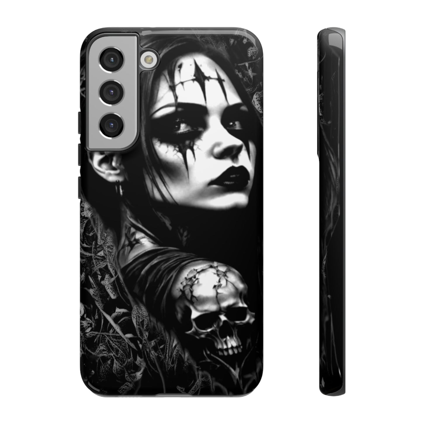 Mysterious Goth Girl Tough Phone Case