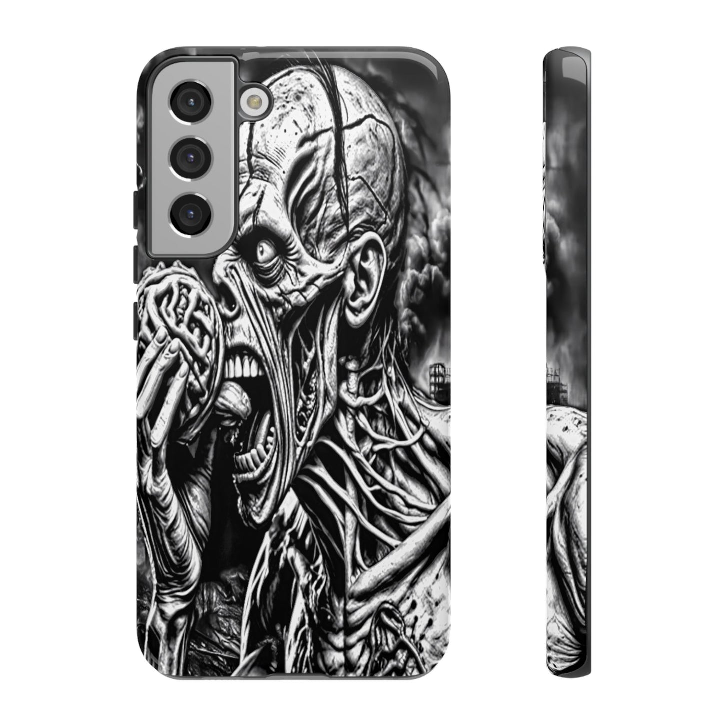 Zombie Eating Brains Tough Phone Case