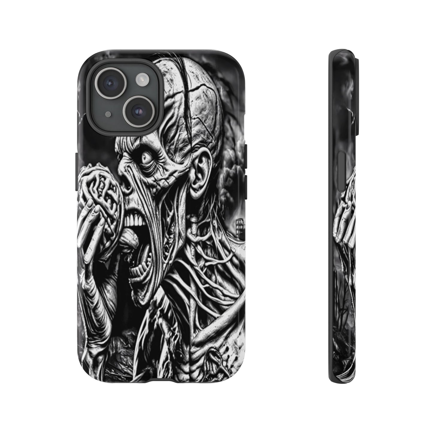 Zombie Eating Brains Tough Phone Case