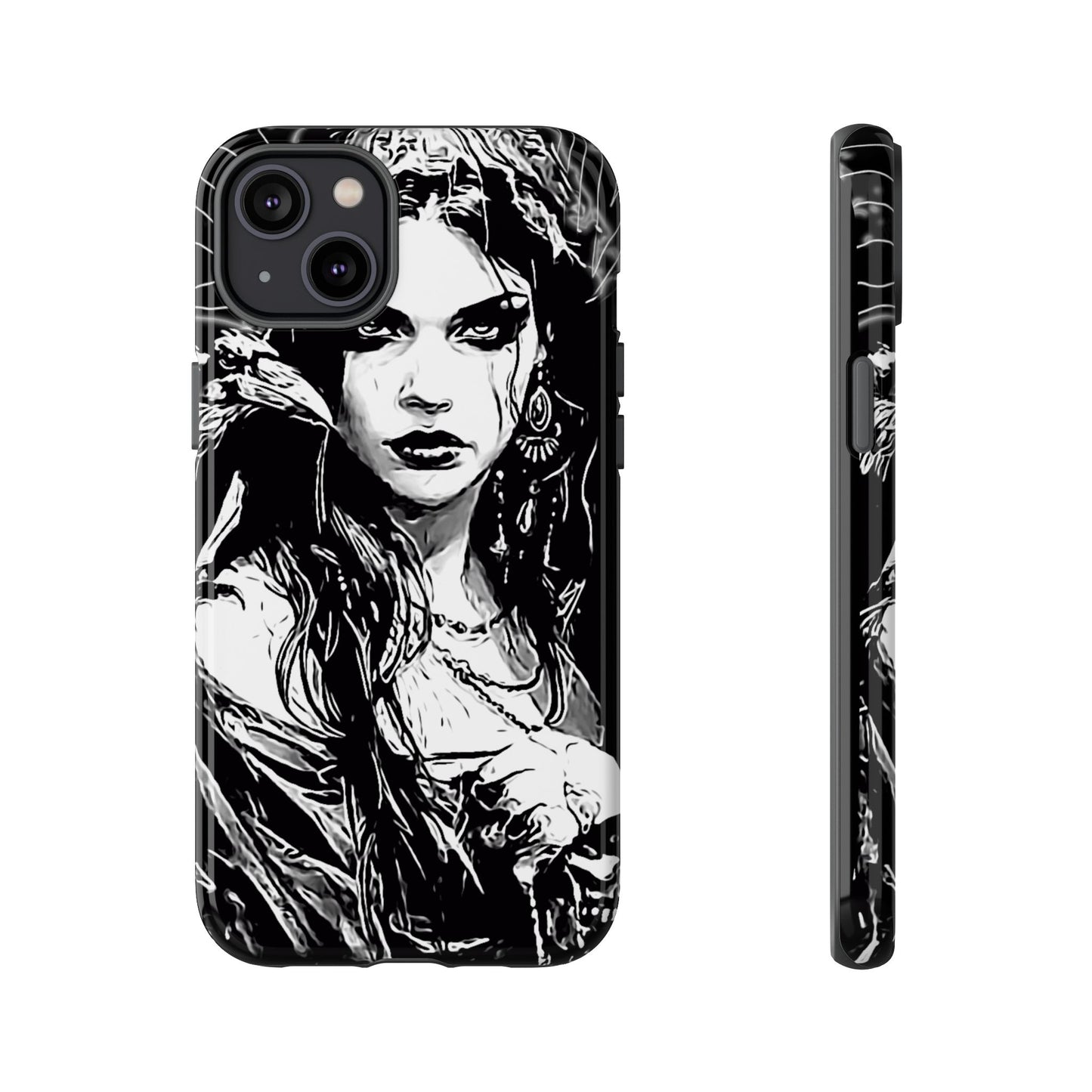 Raven Girl Tough Phone Case