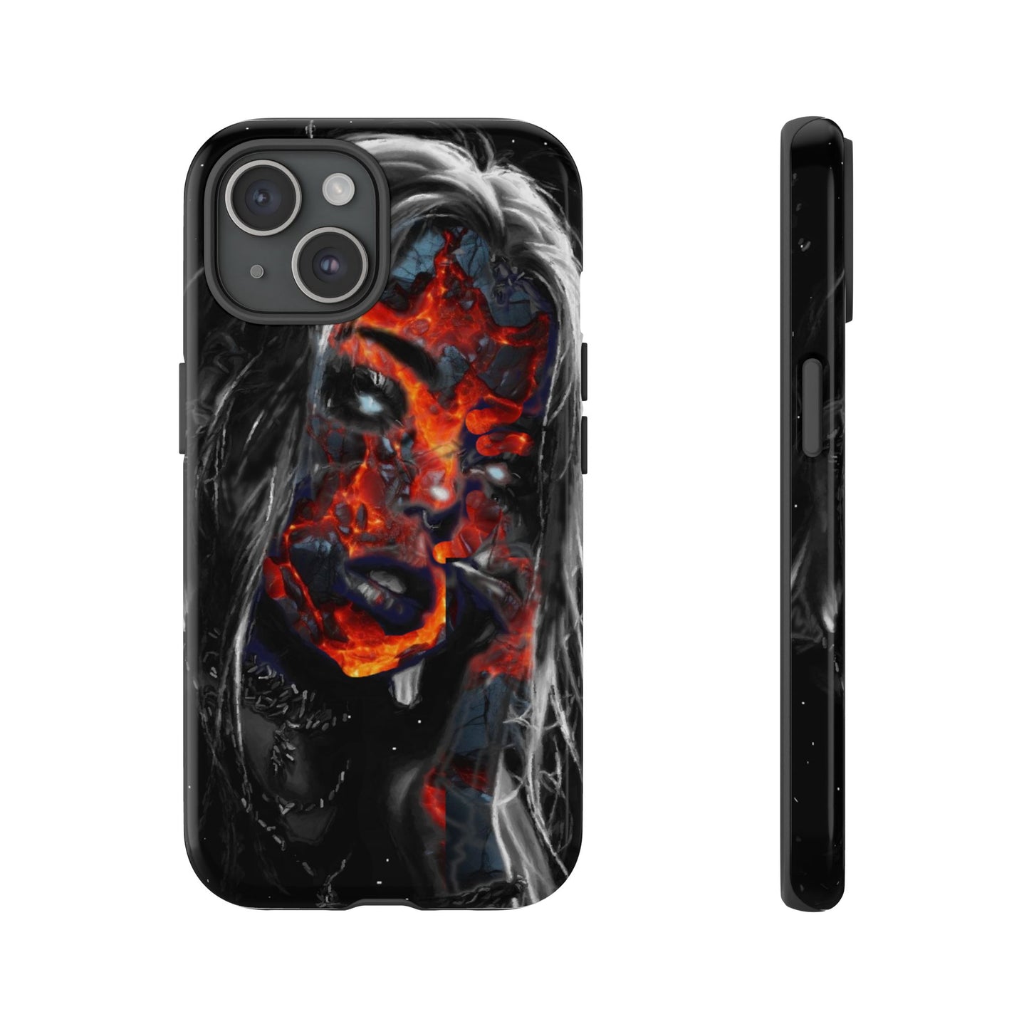 Lava Face Girl Tough Phone Case