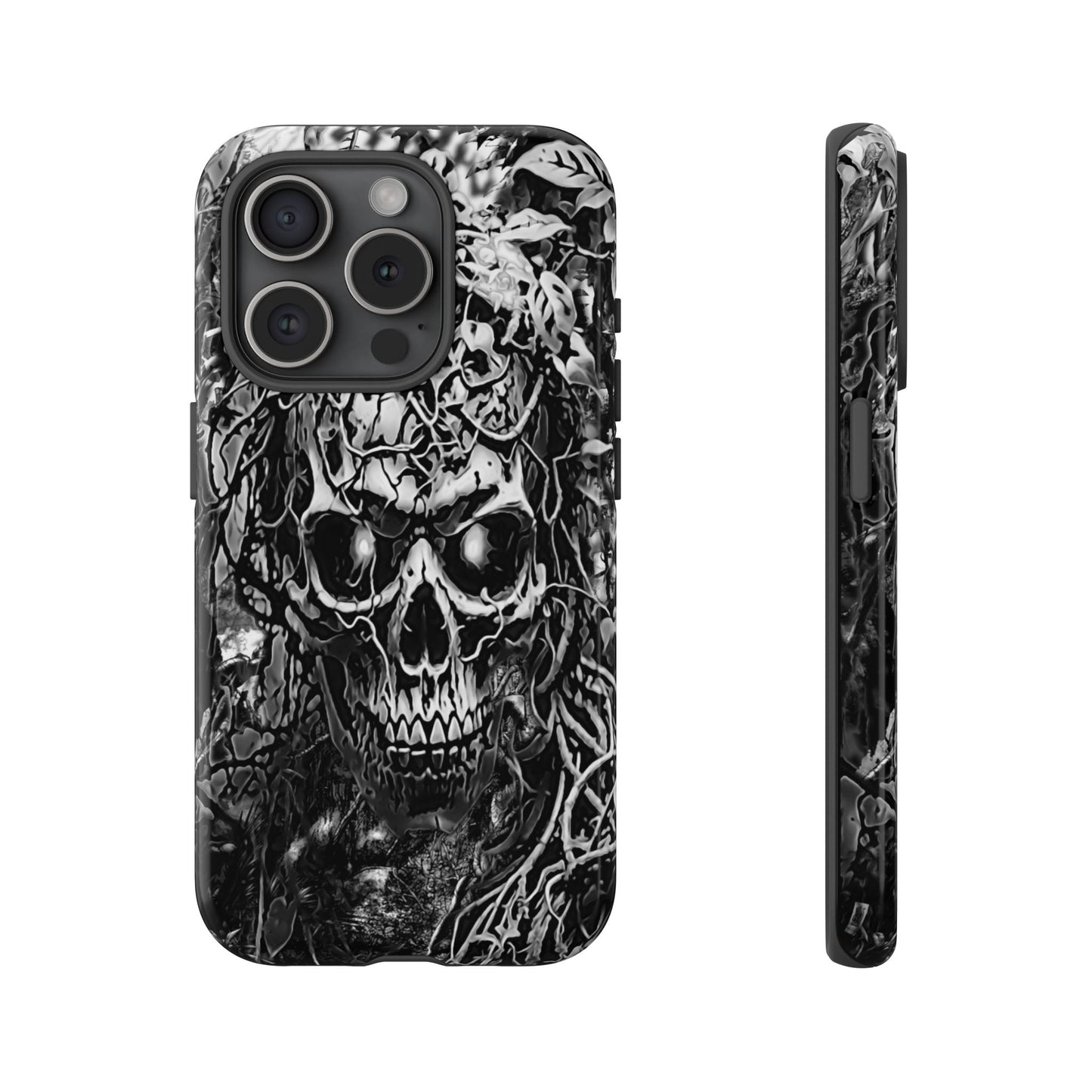 Crawling Vines Skull Tough Phone Case