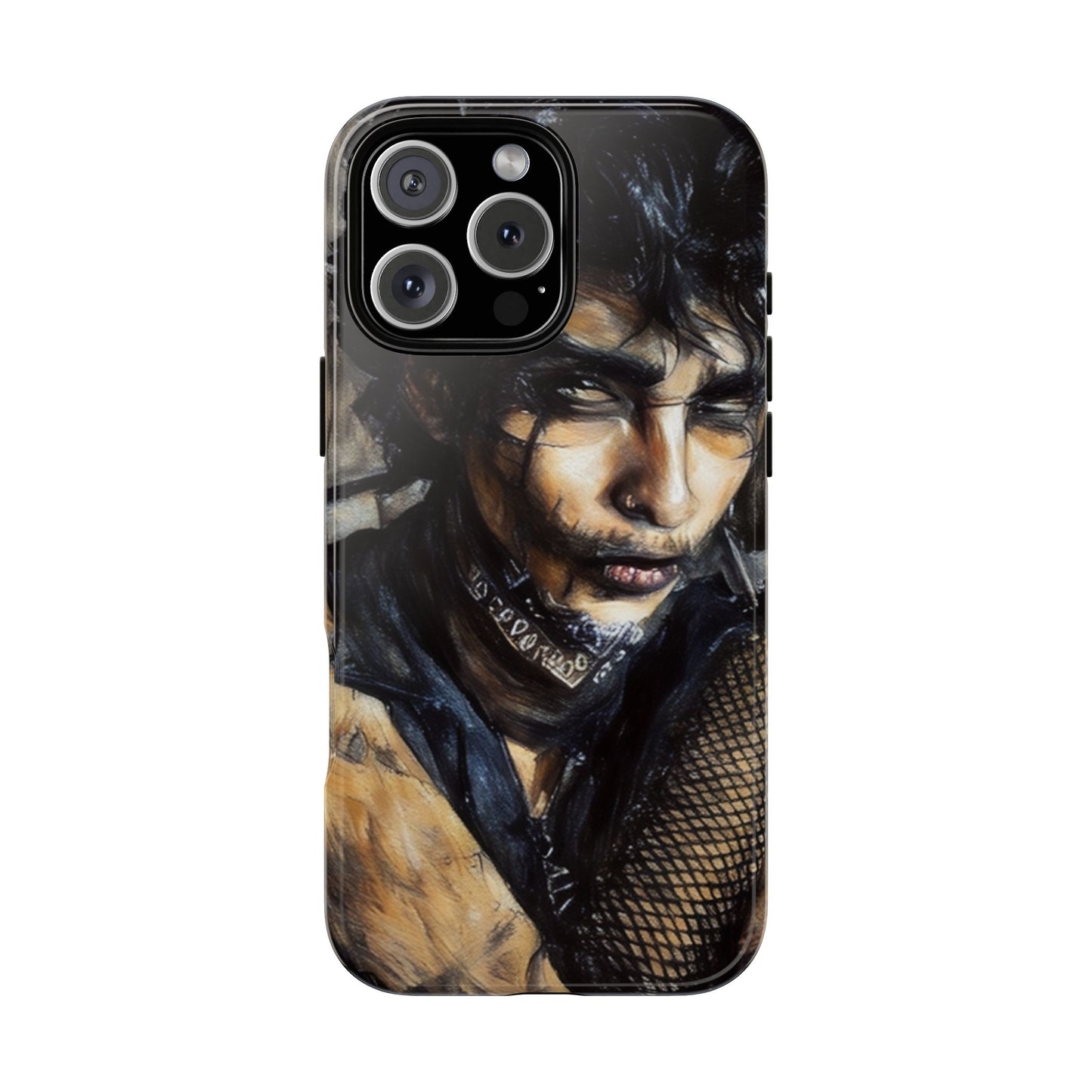 Serene Goth Boy Tough Phone Case