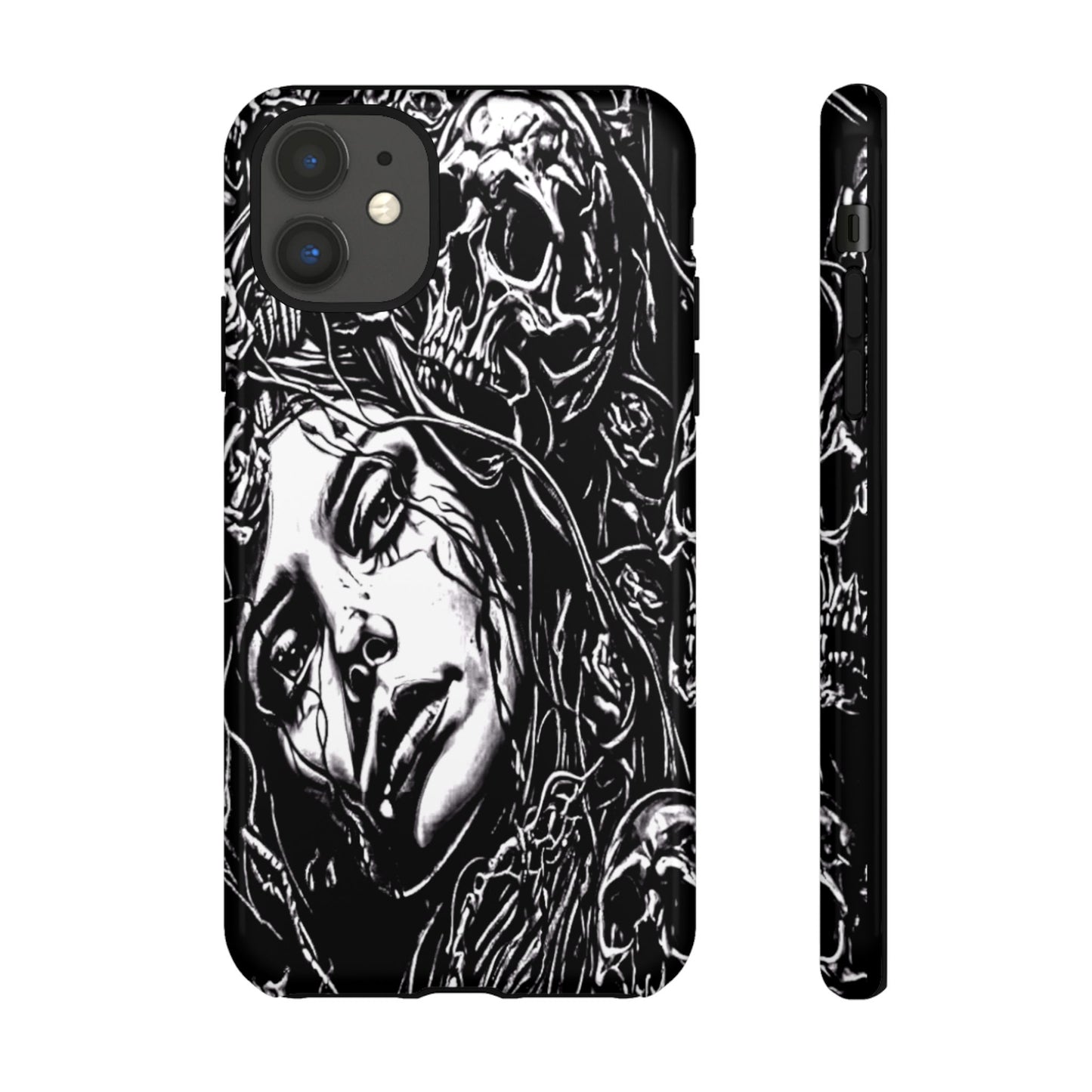 Woman And Roses Tough Phone Case