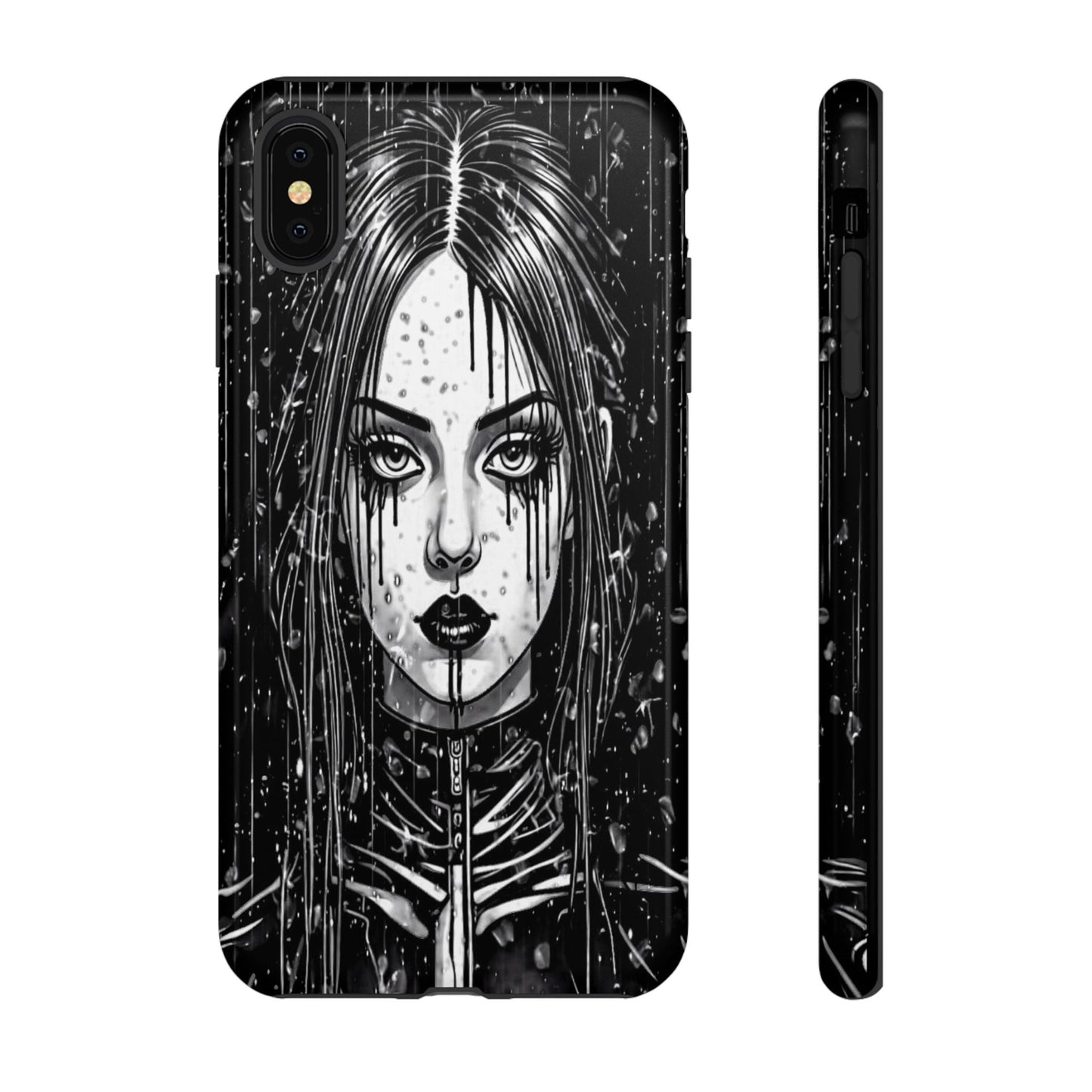 Mascara Goth Girl Tough Phone Case