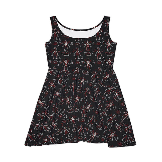 Ritual Scrawls Skater Dress