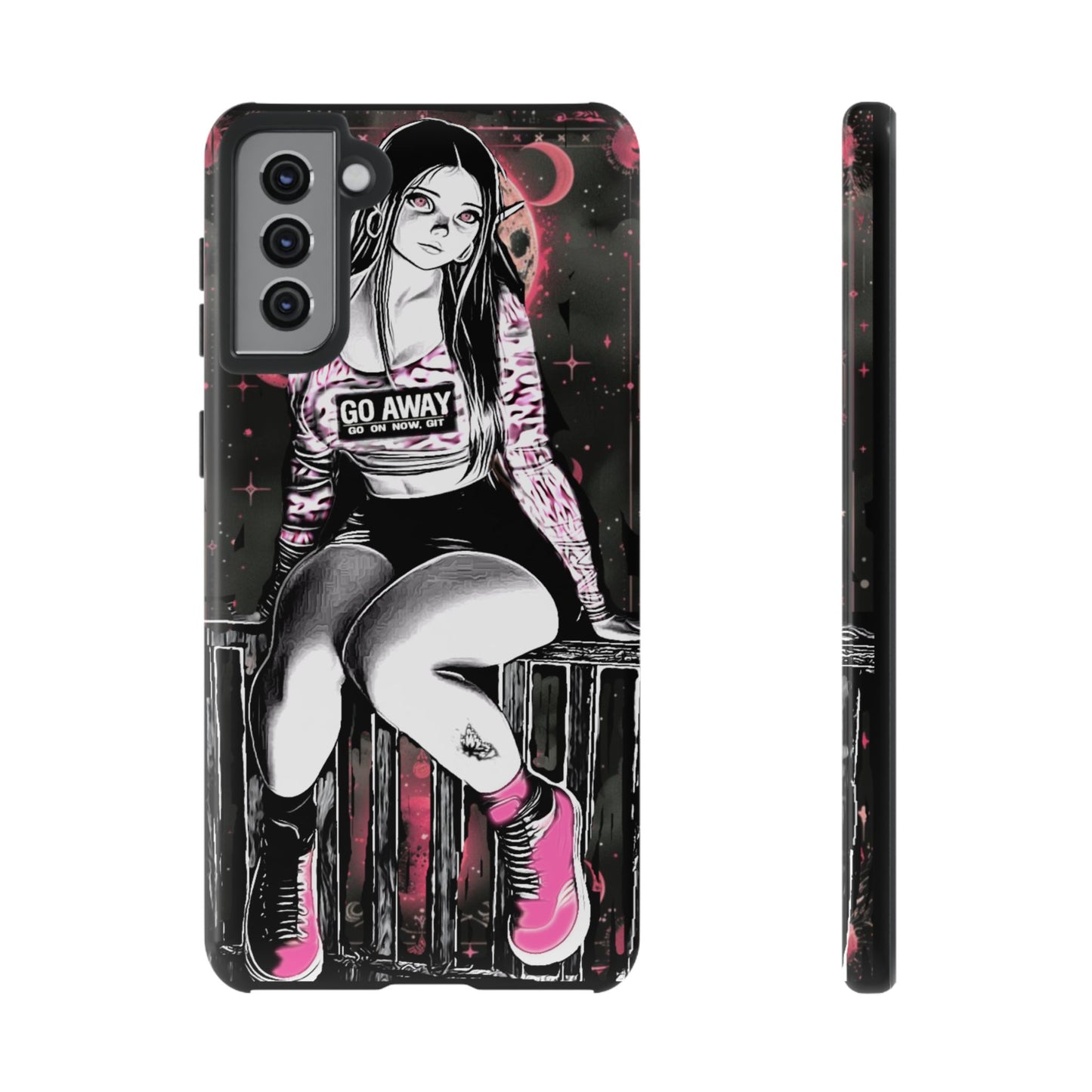 Go Away Girl Tough Phone Case