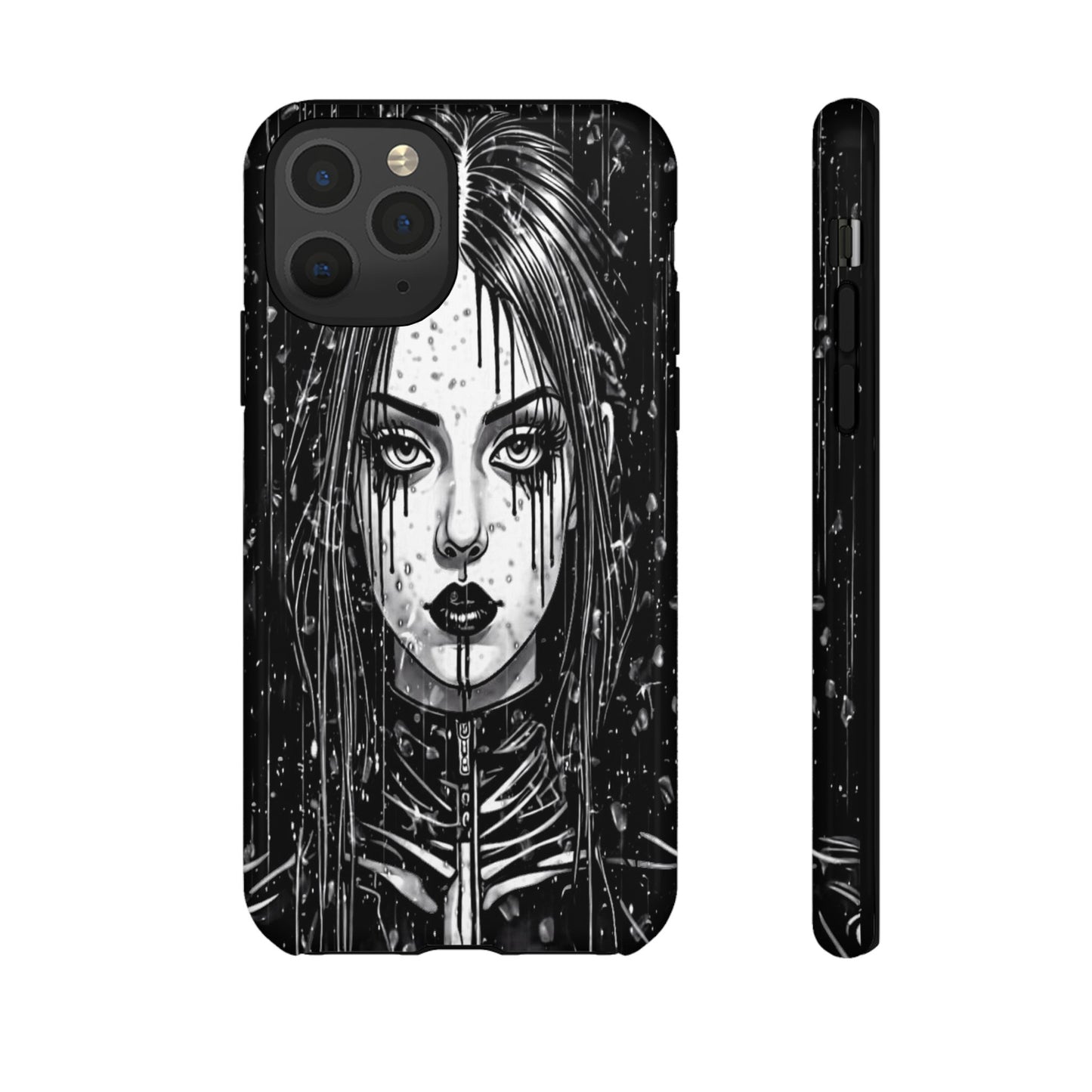 Mascara Goth Girl Tough Phone Case