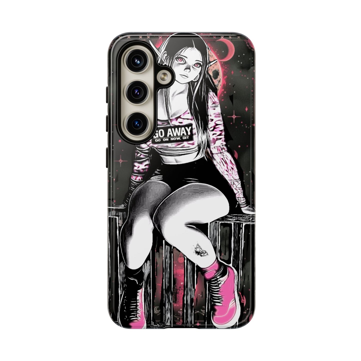 Go Away Girl Tough Phone Case