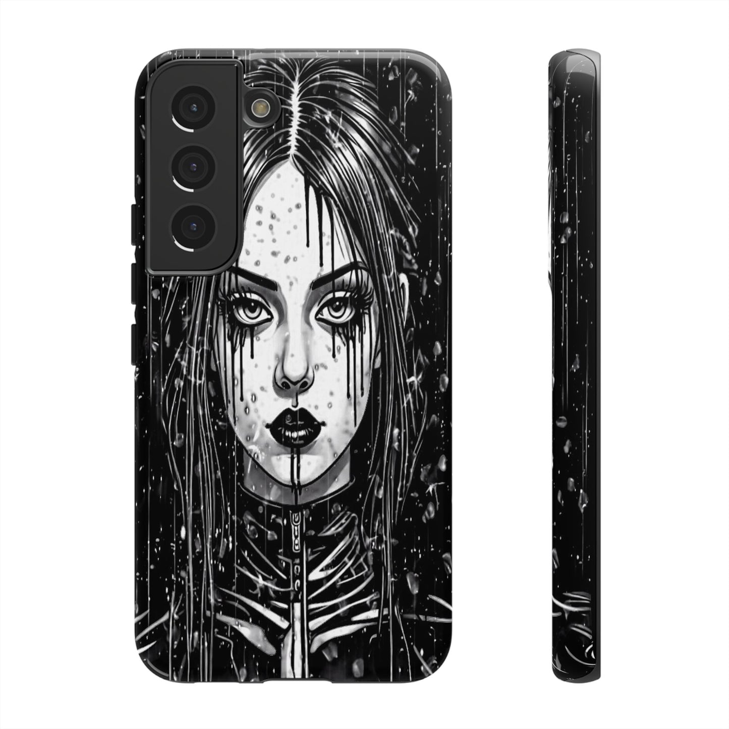 Mascara Goth Girl Tough Phone Case