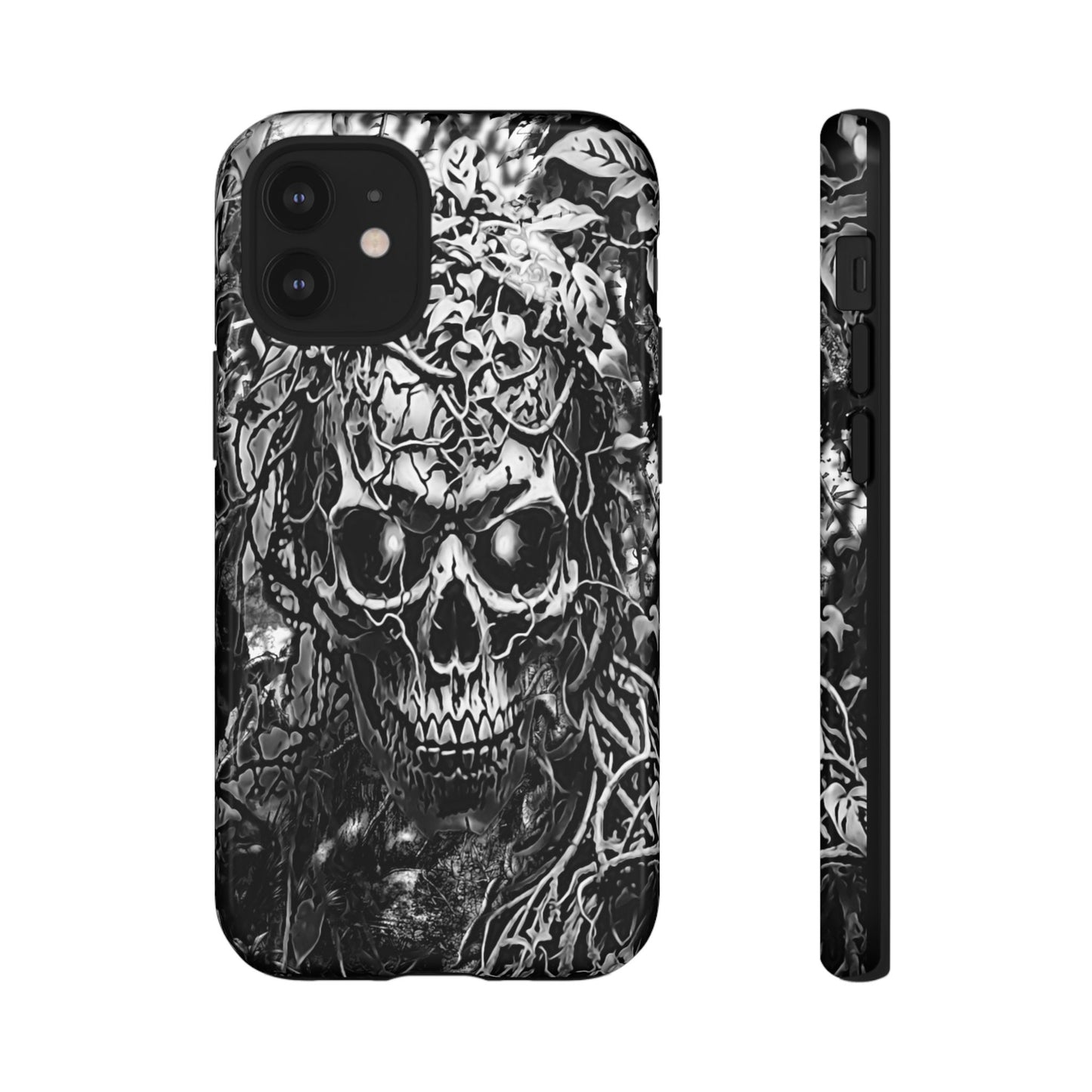 Crawling Vines Skull Tough Phone Case