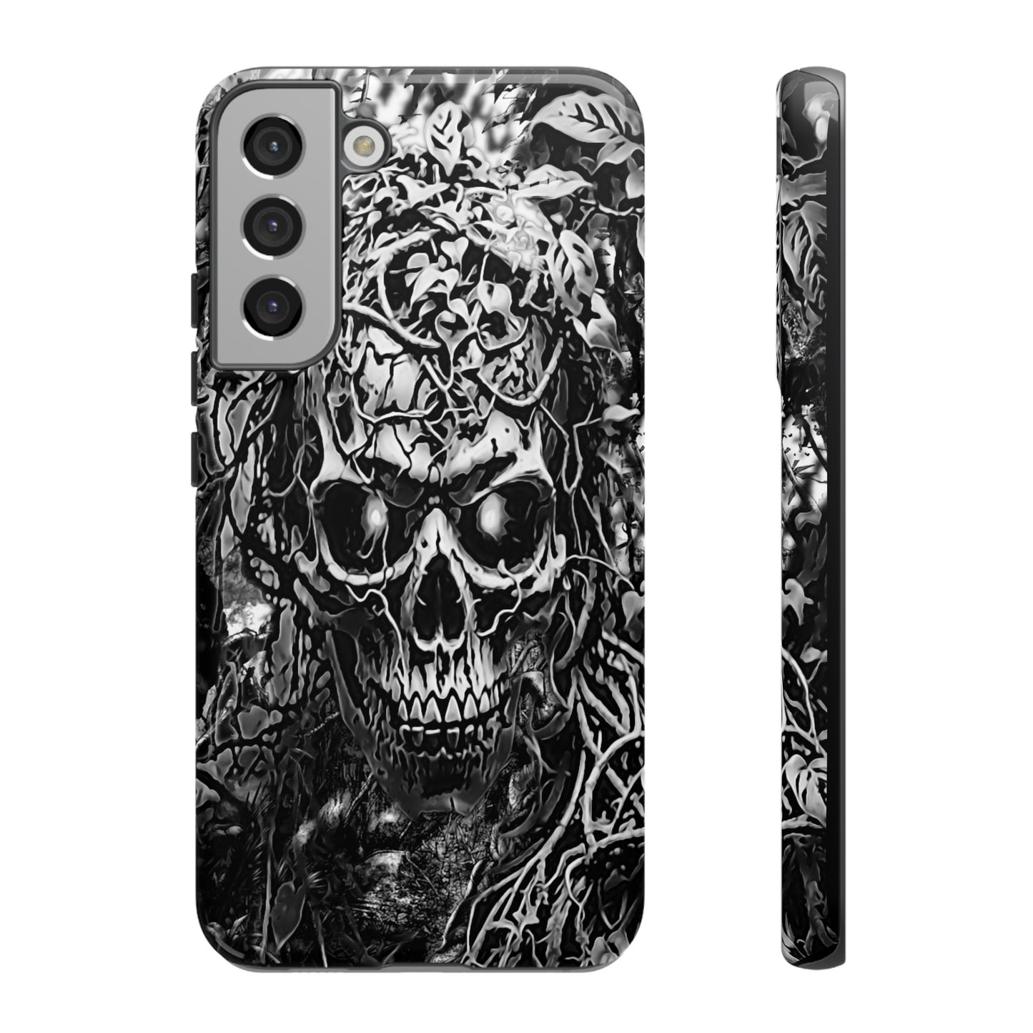 Crawling Vines Skull Tough Phone Case