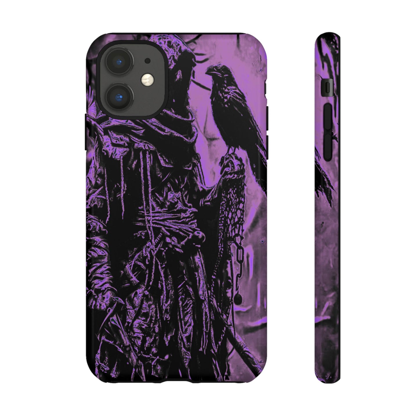 Hooded Figure With Raven Tough Phone Case