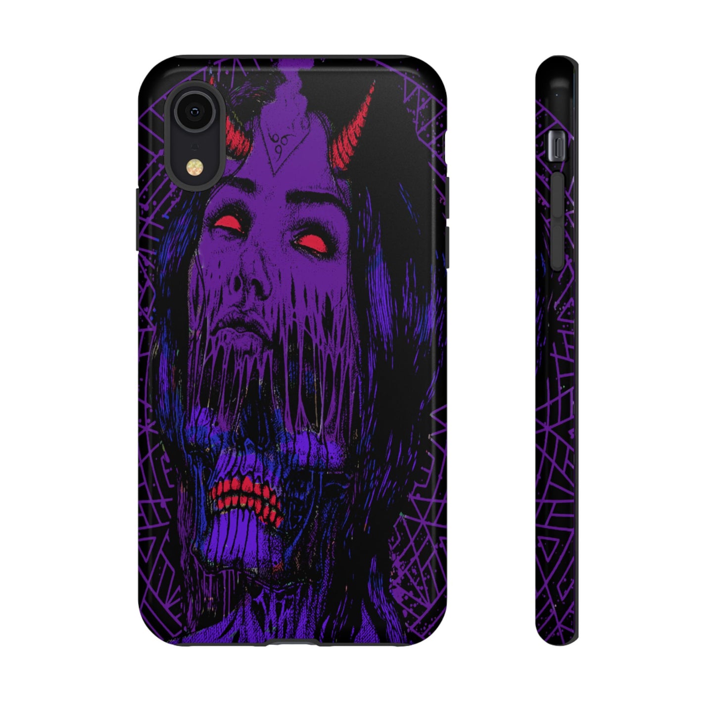 Melting Devil Girl Face Tough Phone Case