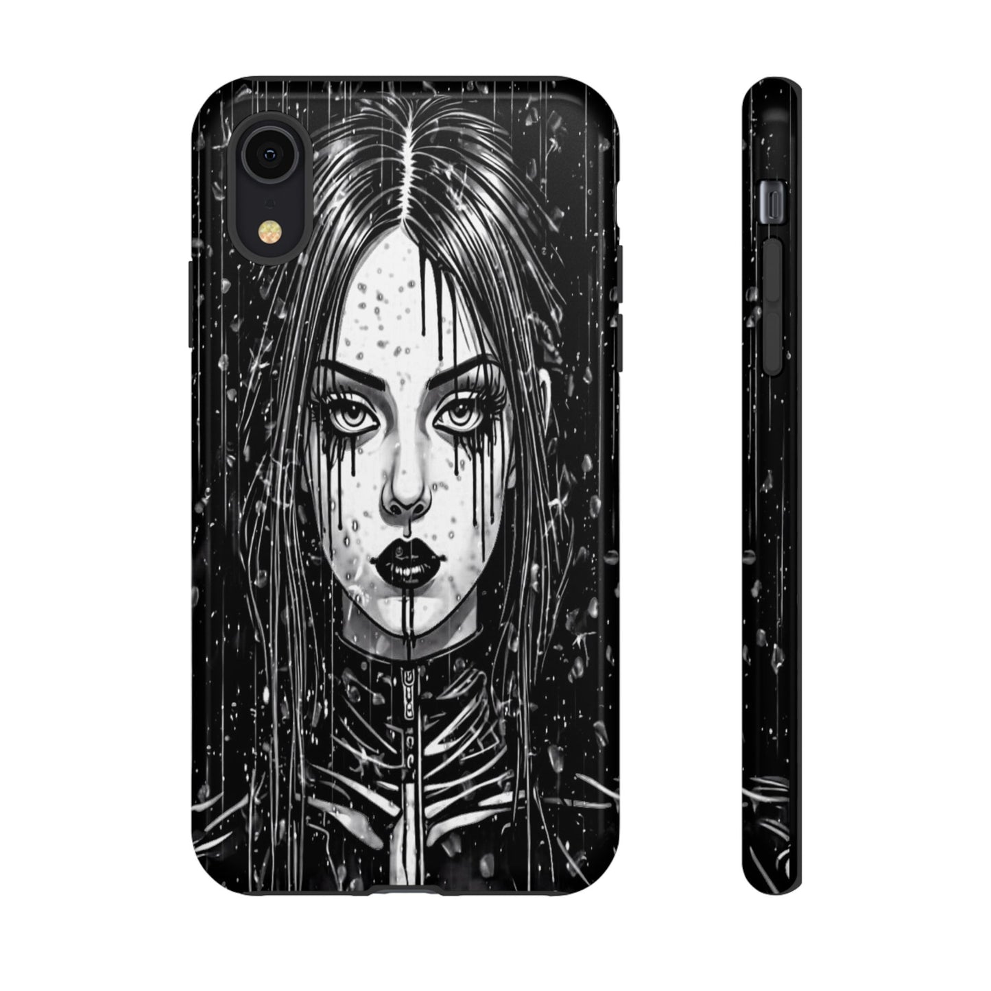 Mascara Goth Girl Tough Phone Case