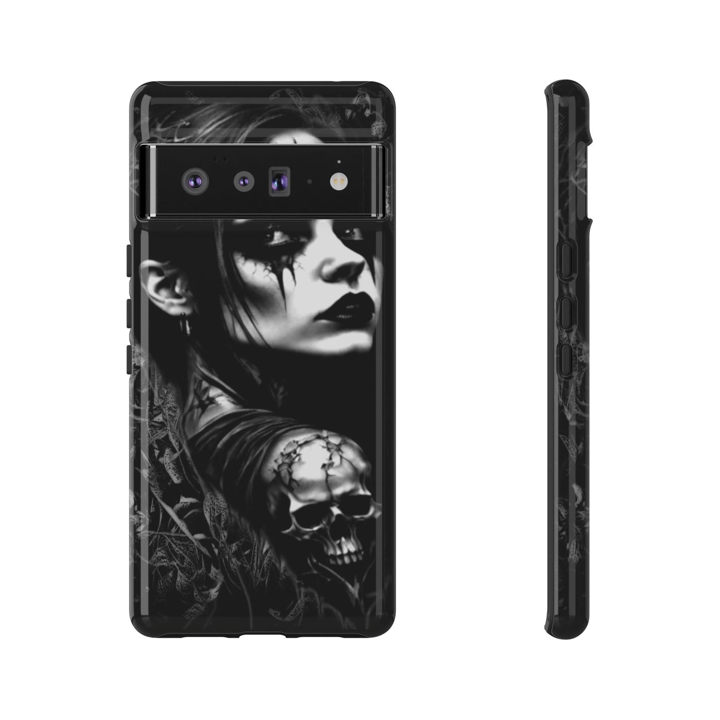 Mysterious Goth Girl Tough Phone Case