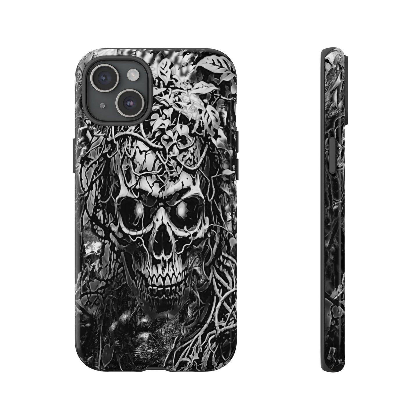 Crawling Vines Skull Tough Phone Case