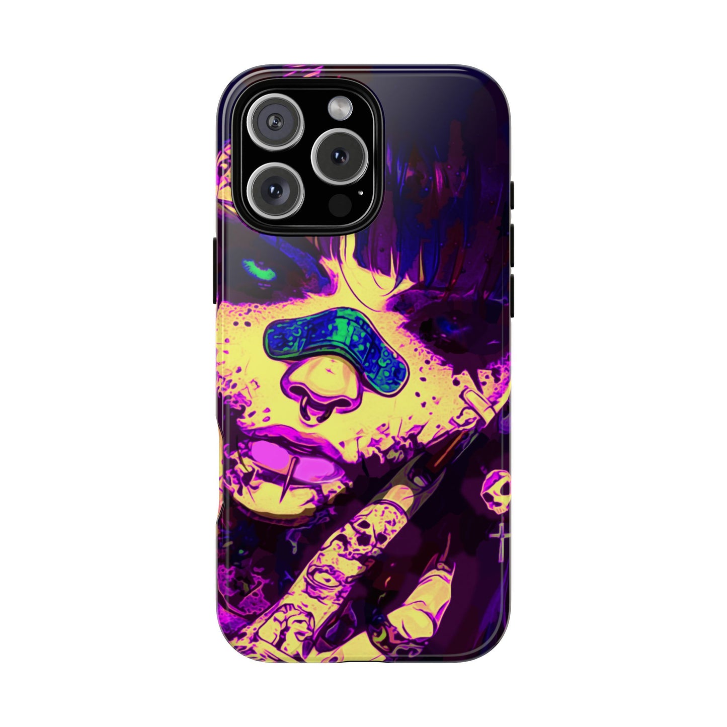 Punk Bandaid Girl Tough Phone Case