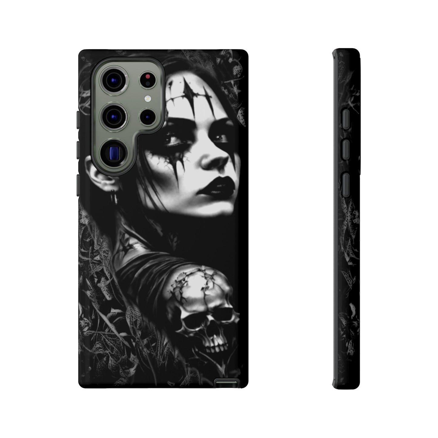 Mysterious Goth Girl Tough Phone Case