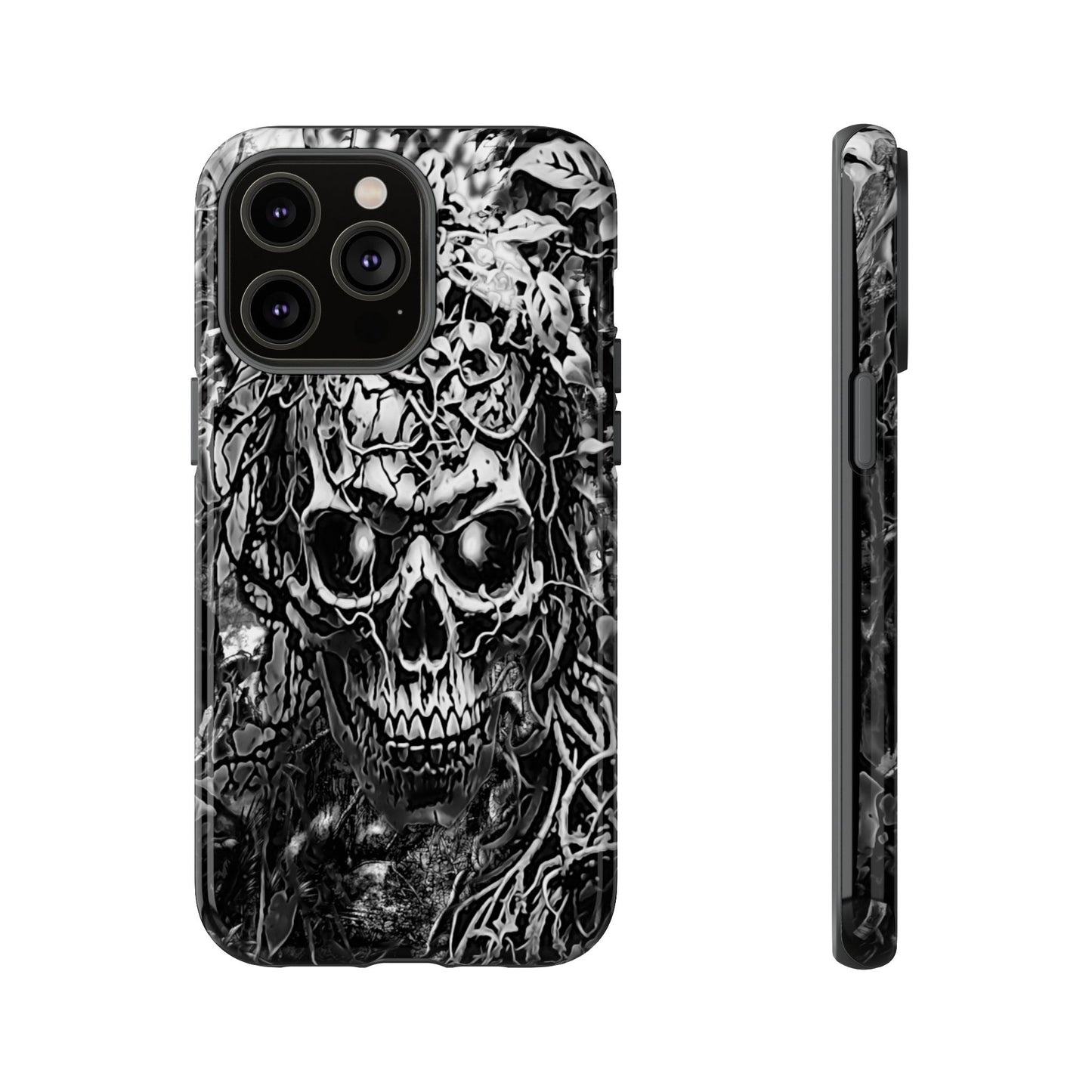 Crawling Vines Skull Tough Phone Case