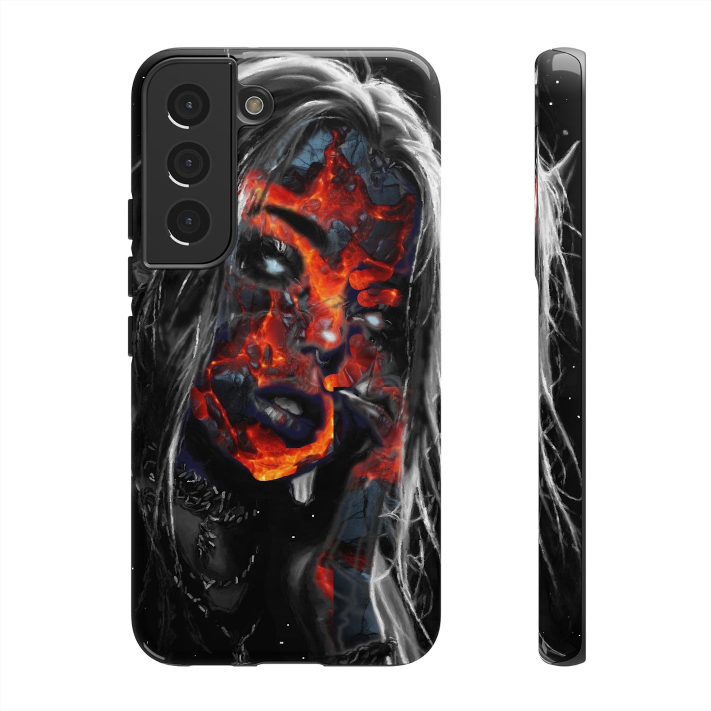 Lava Face Girl Tough Phone Case